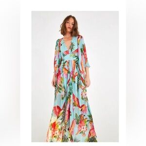 FARM Rio Multicolor Tropical Maxi Dress